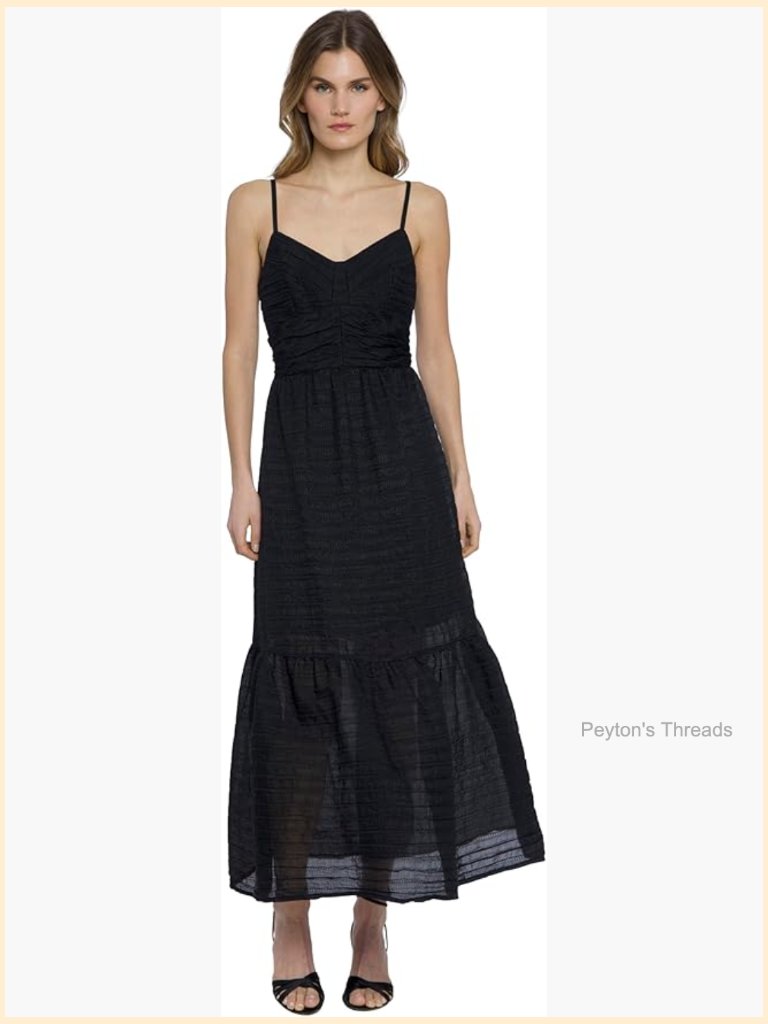 Sweetheart Neck Strappy Midi Cocktail Dress With Tencel Blend